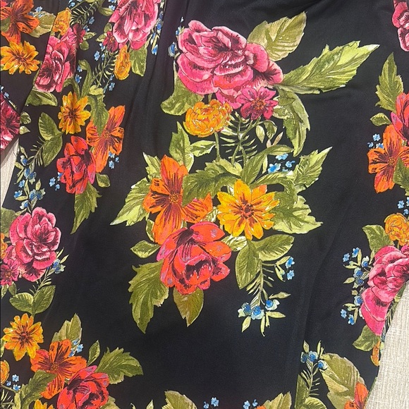 Free People Floral Black flowy dress - Picture 2 of 6